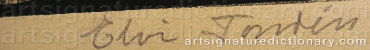Signature by Elvi TONDÉN