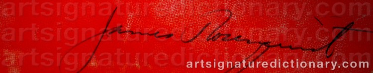 Signature by James ROSENQUIST
