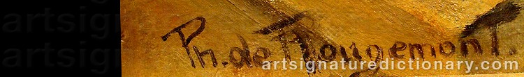 Signature by Philippe De ROUGEMONT