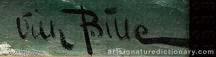 Signature by Vilhelm Victor BILLE