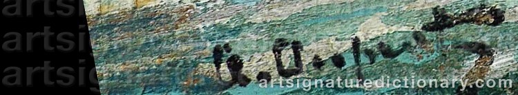 Authentic signature by Albert Ferdinand DUPRAT on  artwork