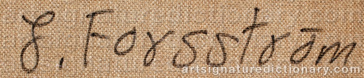Authentic signature by Jonny FORSSTRÖM on Painting/Watercolour artwork