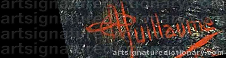 Authentic signature by Albert GUILLAUME on Painting/Watercolour artwork