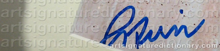 Authentic signature by John RANKIN on Drawing/Graphic/Print artwork