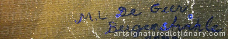 Signature by Marie-Louise EKMAN