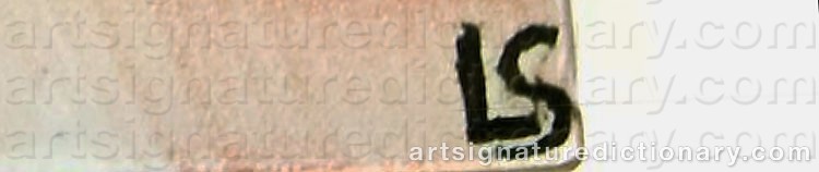 Authentic signature by Elisabeth ‘Lili’ SCHEEL on  artwork