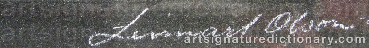 Signature by Lennart OLSON