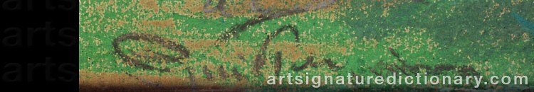 Authentic signature by Jean-Baptiste Armand GUILLAUMIN on artwork