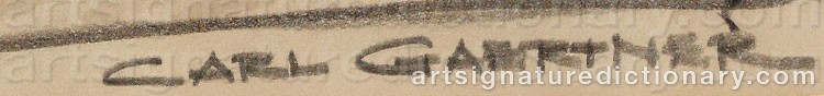 Signature by Carl Frederick GAERTNER