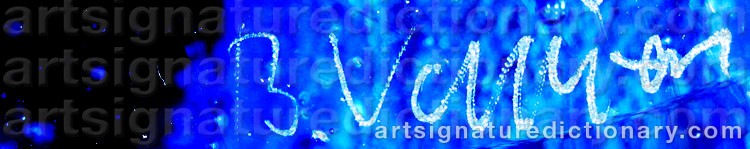 Signature by Bertil VALLIEN