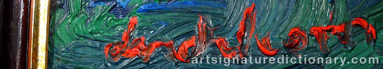 Close-up details showing Bengt LINDSTRÖM signature forgery characteristics