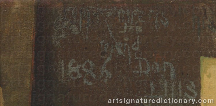 Authentic signature by Thomas, William ‘Tom’ ROBERTS on Painting/Watercolour artwork