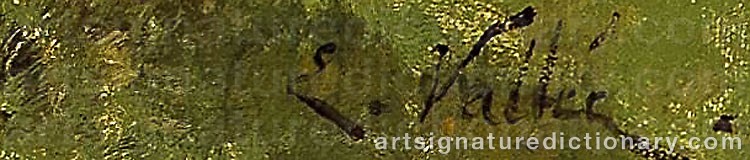 Authentic signature by Étienne Maxime VALLÉE on  artwork