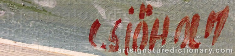 Signature by Charles SJÖHOLM