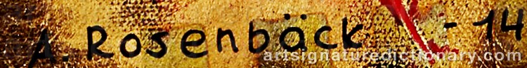 Signature by Anna ROSENBÄCK