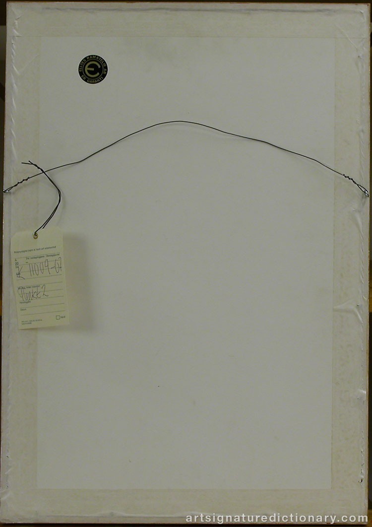 Close-up details showing Antoni TAPIES signature forgery characteristics