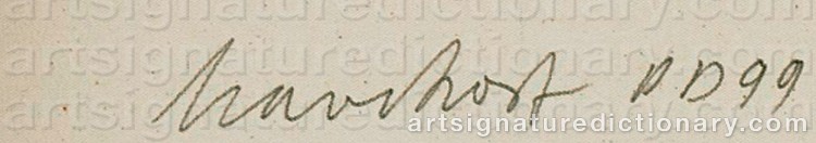 Authentic signature by Eberhard HAVEKOST on Painting/Watercolour artwork