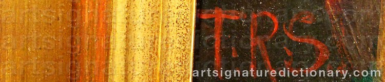 Authentic signature by Thomas Ralph SPENCE on  artwork