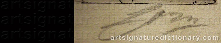 Signature by Anders ZORN