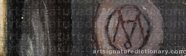 Authentic signature by Mats ÅKERMAN on Painting/Watercolour artwork