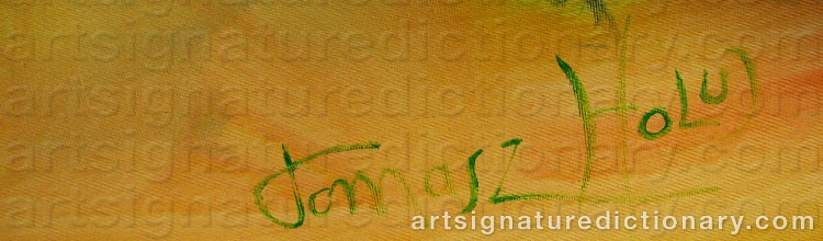 Signature by Tomasz HOLUJ