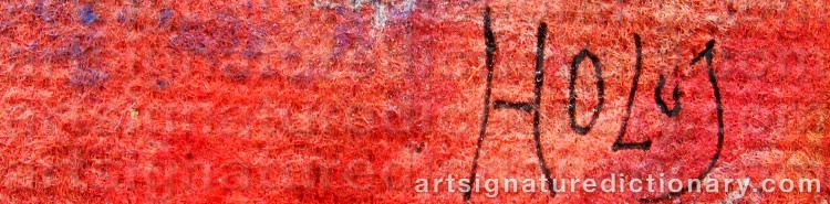 Signature by Tomasz HOLUJ