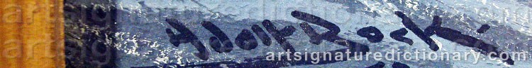 Signature by Adolf BOCK
