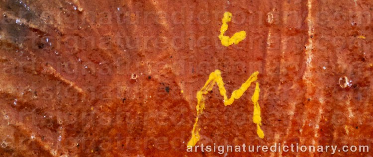 Authentic signature by Marco CUTTICA on artwork