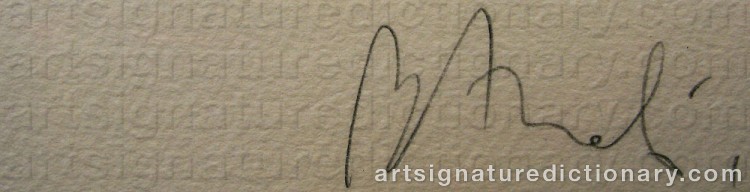 Signature by Miquel BARCELÓ