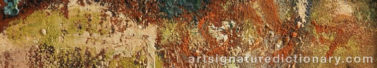 Authentic signature by Jakob STEINHARDT on Painting/Watercolour artwork