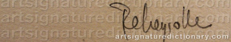 Signature by Paul REBEYROLLE