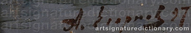 Authentic signature by Alexandr Semenovich EGORNOV on Painting/Watercolour artwork