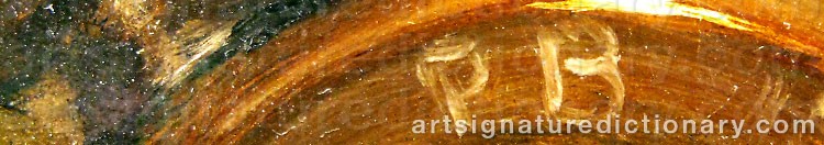 Authentic signature by Pehr BERGGREN on  artwork