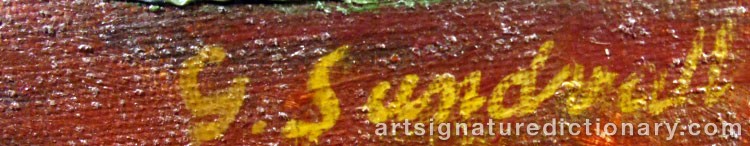 Signature by Gösta SUNDVALL