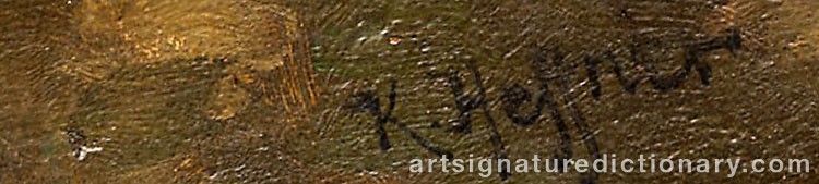 Signature by Karl HEFFNER