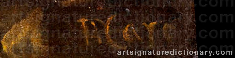 Authentic signature by Baldassarre De CARO on Painting/Watercolour artwork