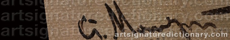 Authentic signature by Stanislav MOLODYKH on  artwork