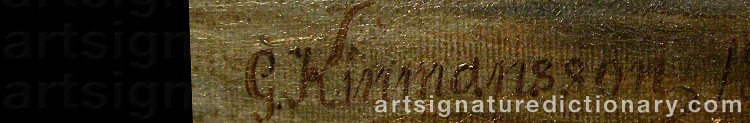 Signature by Lars Gustav KINMANSSON