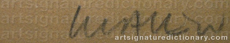 Authentic signature by Peter KLASEN on artwork