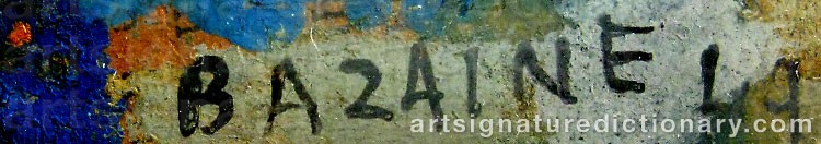 Signature by Jean René BAZAINE