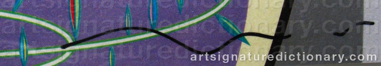 Authentic signature by Takashi MURAKAMI on artwork