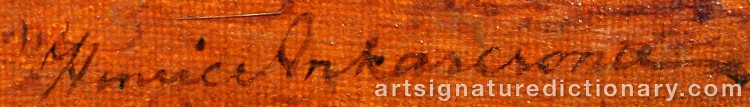 Signature by Henrik ANKARCRONA