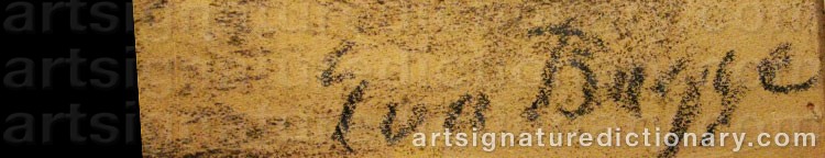 Signature by Eva BAGGE