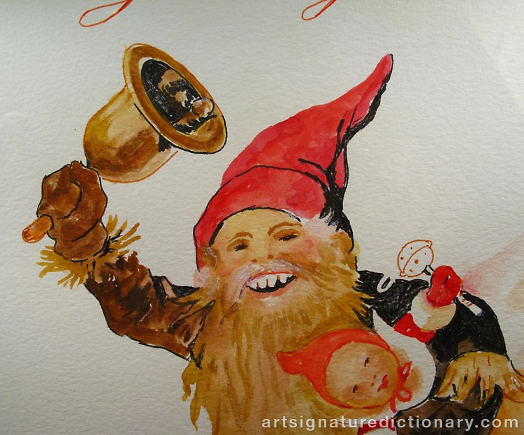 Close-up details showing Jenny NYSTRÖM signature forgery characteristics