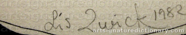 Signature by Lis ZWICK