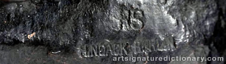 Authentic signature by Renée SINTENIS on artwork