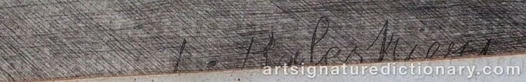 Authentic signature by Lionelli BALESTRIERI on Drawing/Graphic/Print artwork