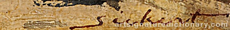 Authentic signature by Walter Richard SICKERT on artwork