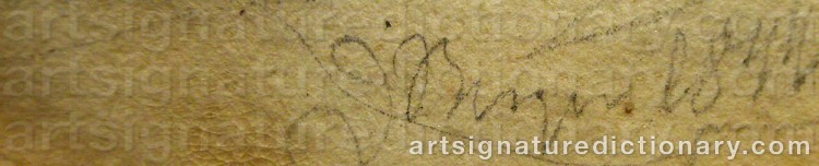 Signature by Johan Christian BERGER