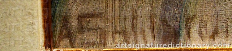 Authentic signature by Anna SAHLSTEN on Painting/Watercolour artwork